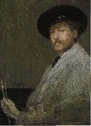 James Abbott Mcneill Whistler Arrangement in Gray Portrait of the Painter china oil painting artist